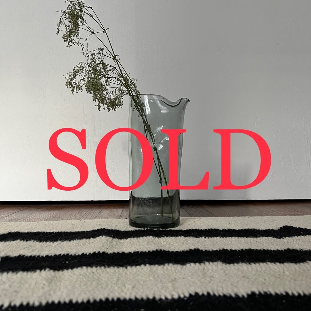 Mid-Century pinched glass vase
